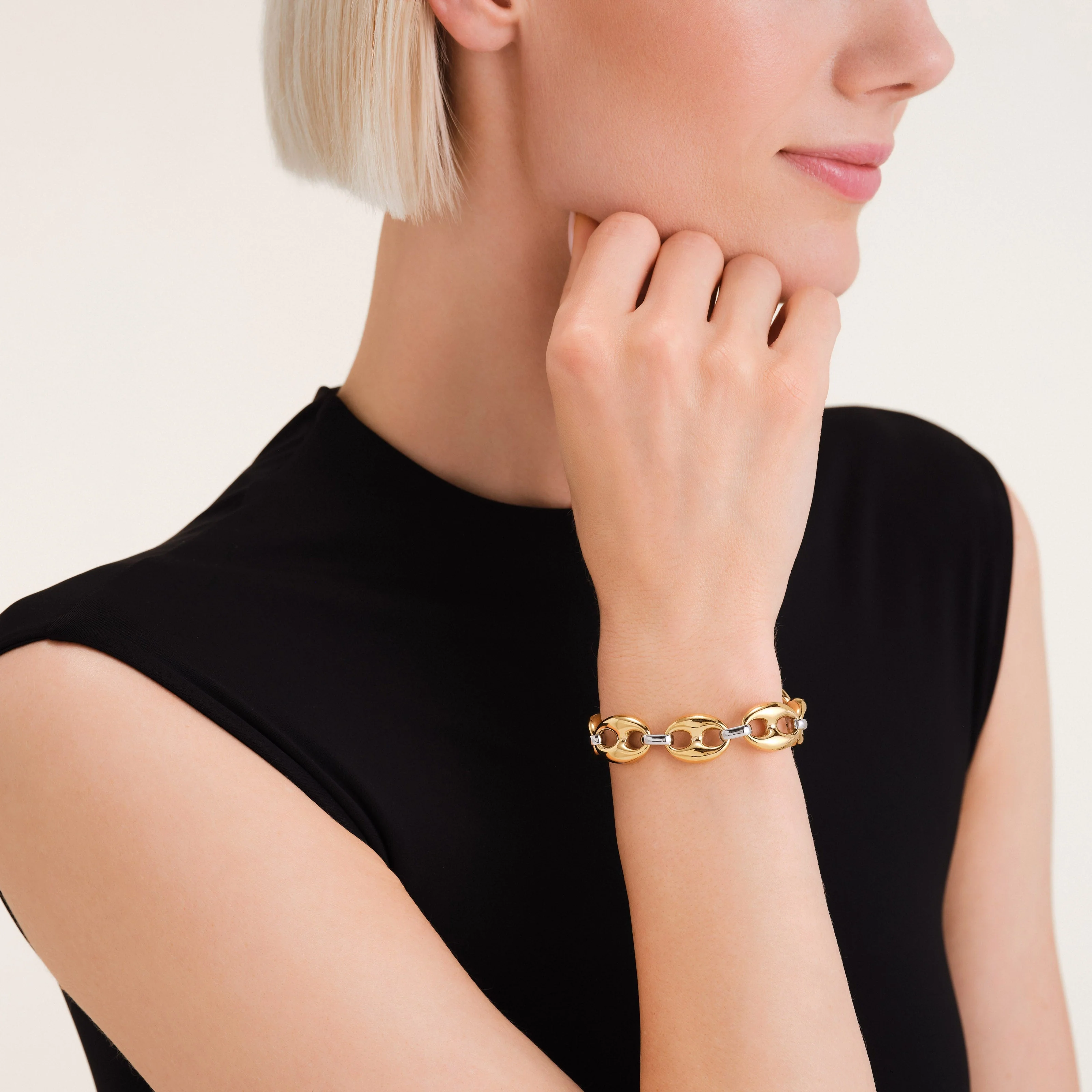Zweifarbiges Kaffeebohnen-Armband - Image 2