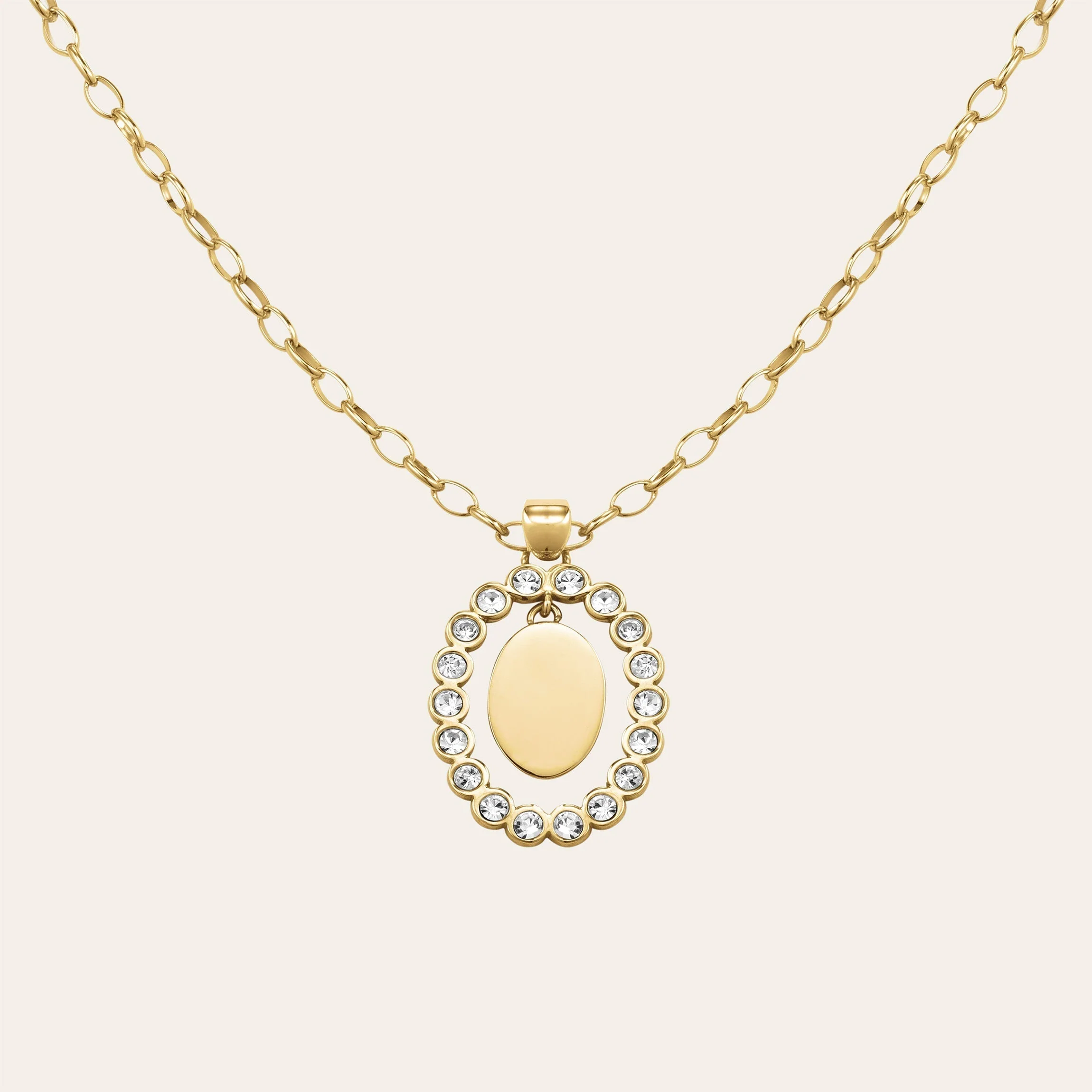 Oval Halskette