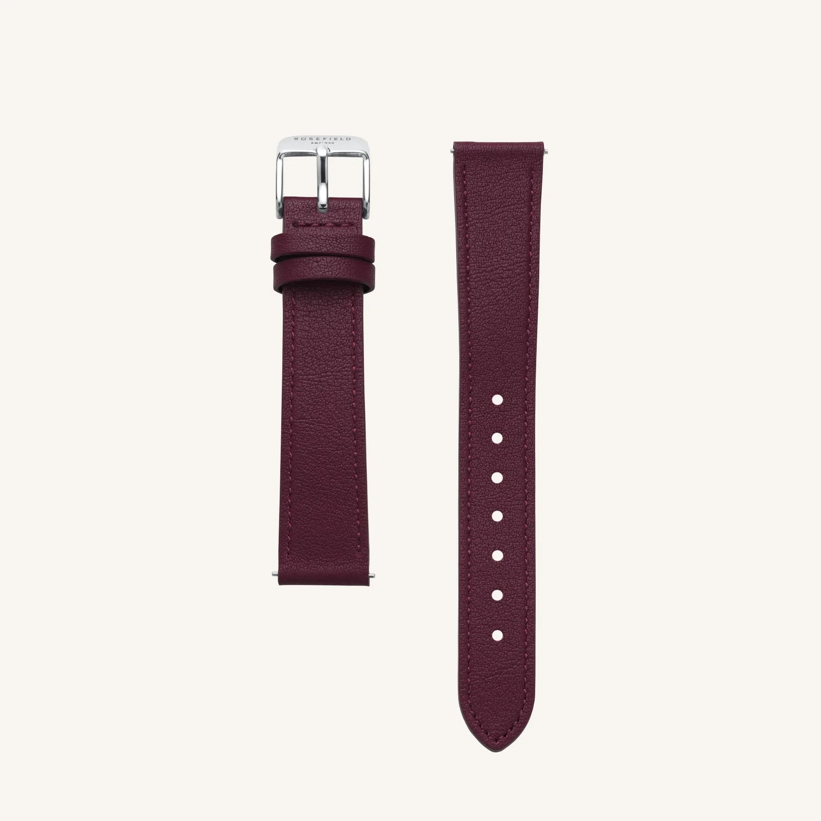 Burgundy Leder Armband