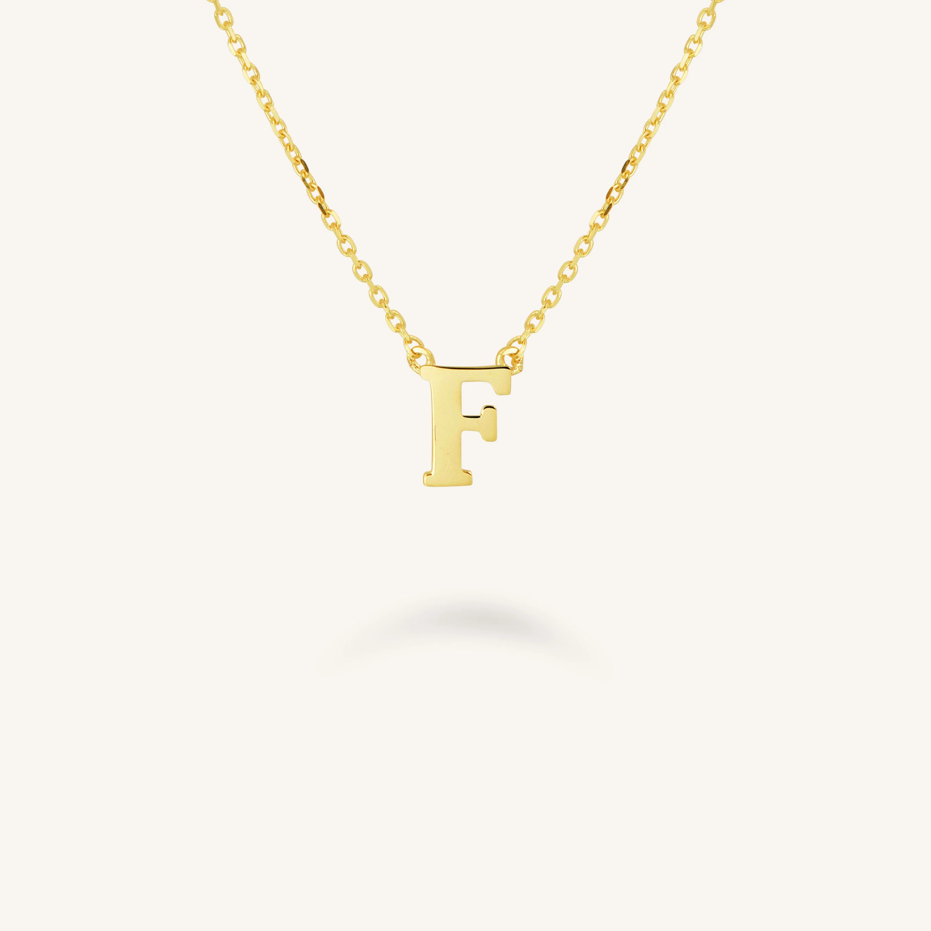 Initial Halskette F