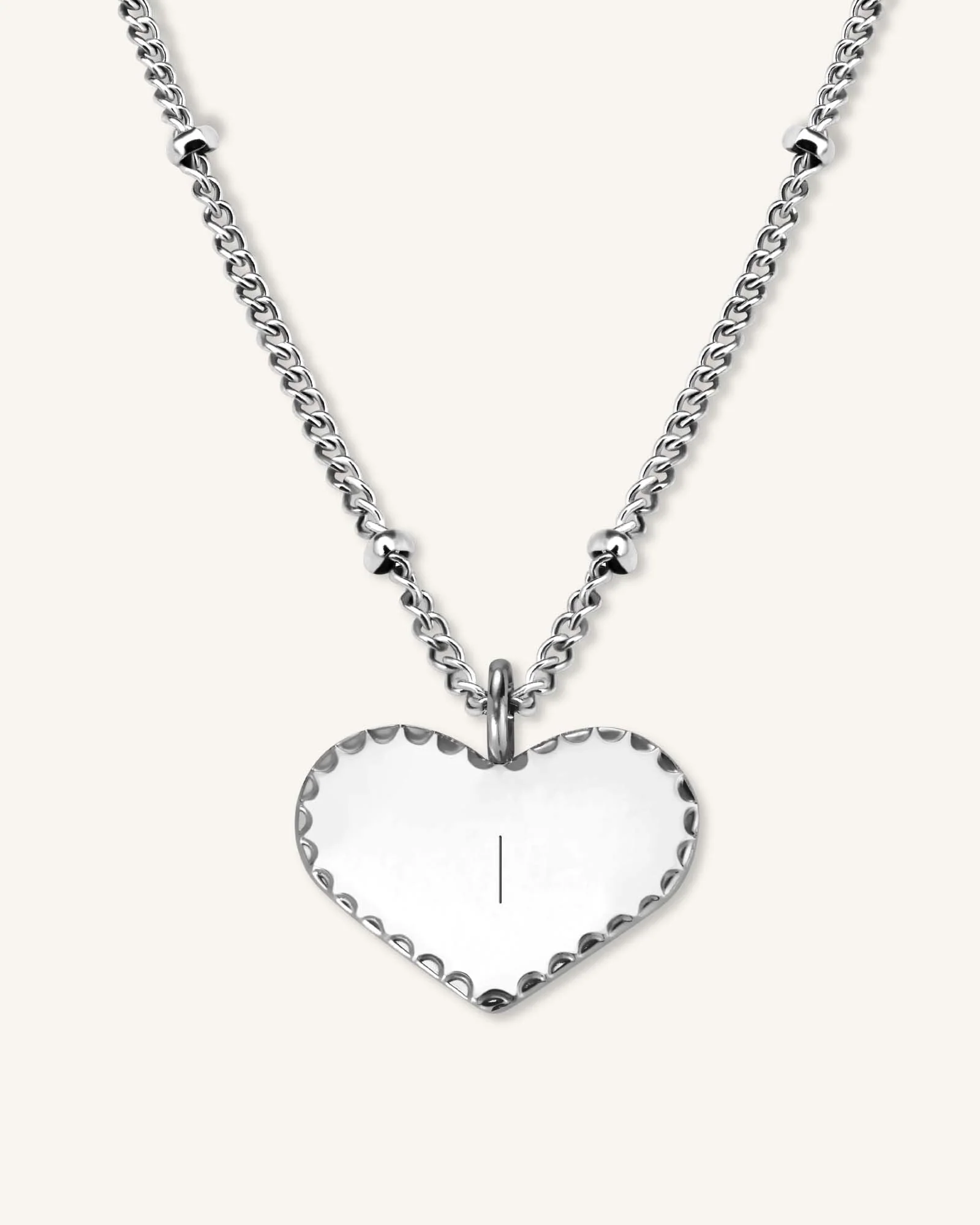 Single Heart Halskette - Image 3