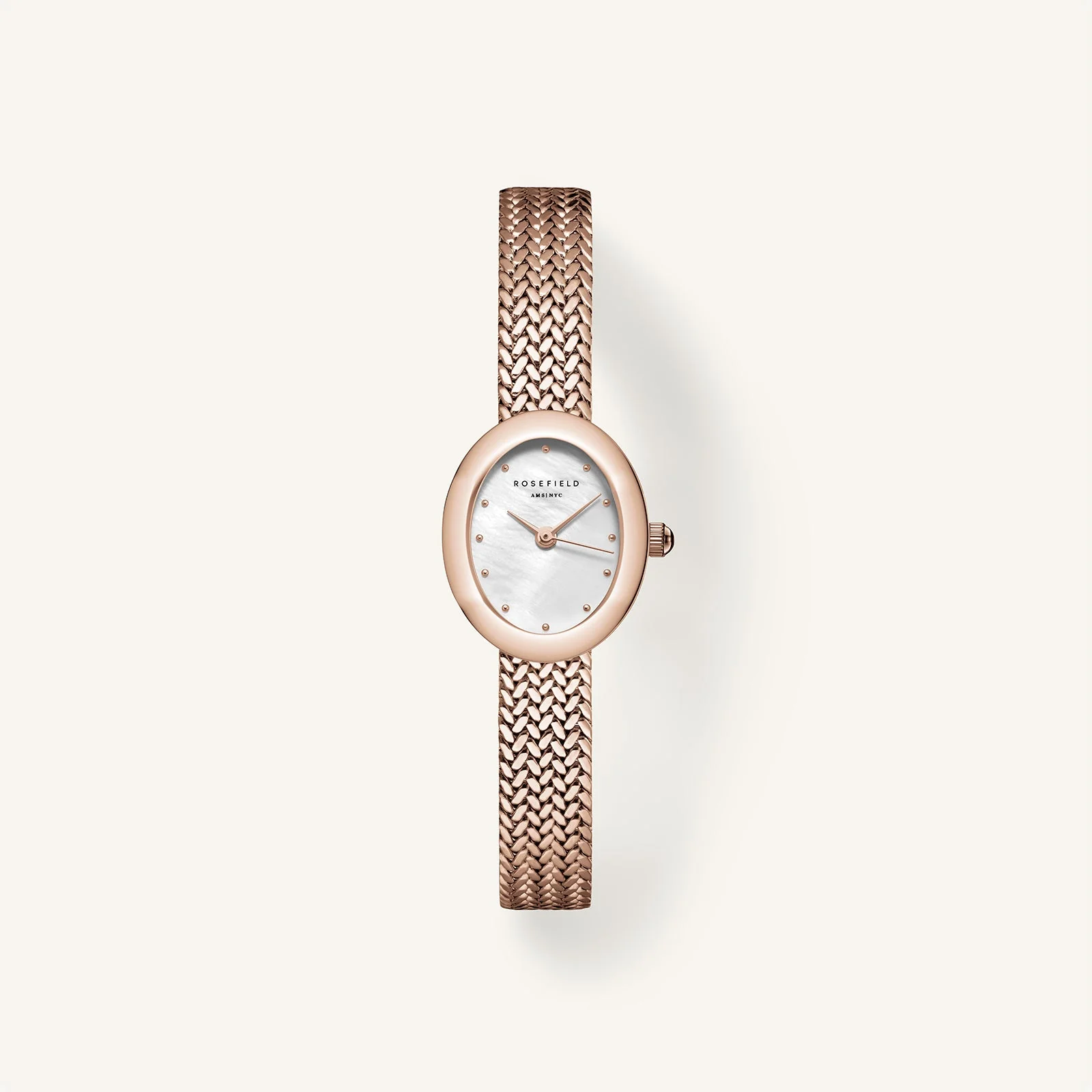 Mini Oval Rose Gold