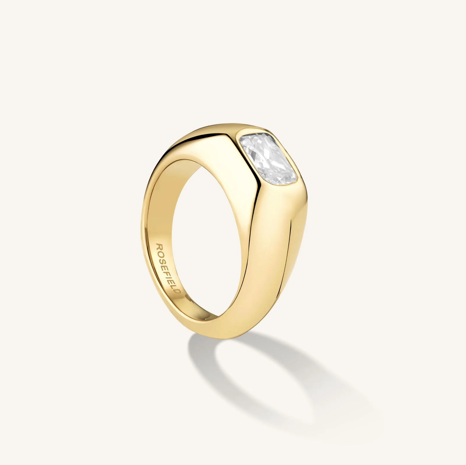 Achteckiger Zirkonring