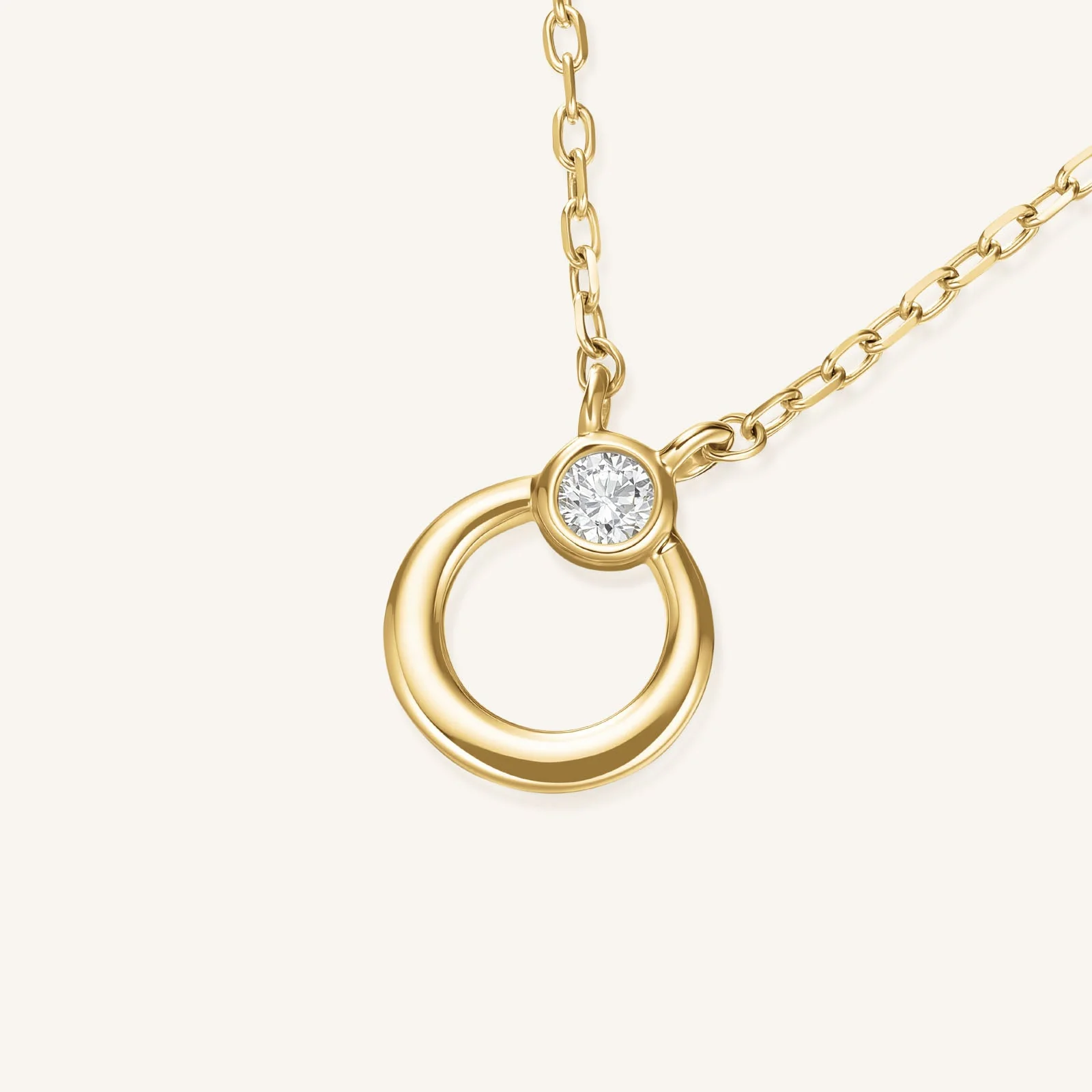 Open Circle Necklace - Image 3