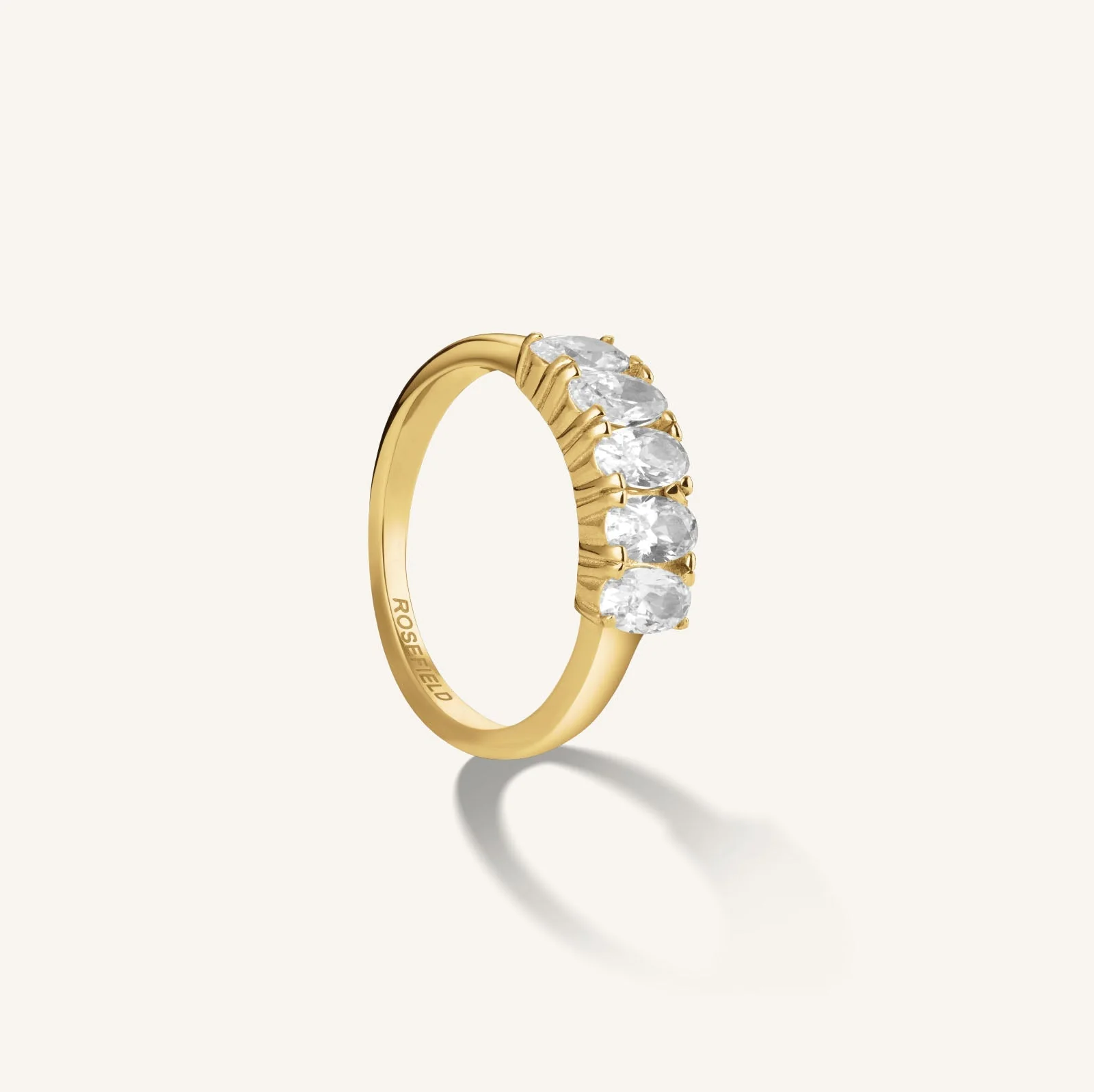 Ovaler Kristall Ring