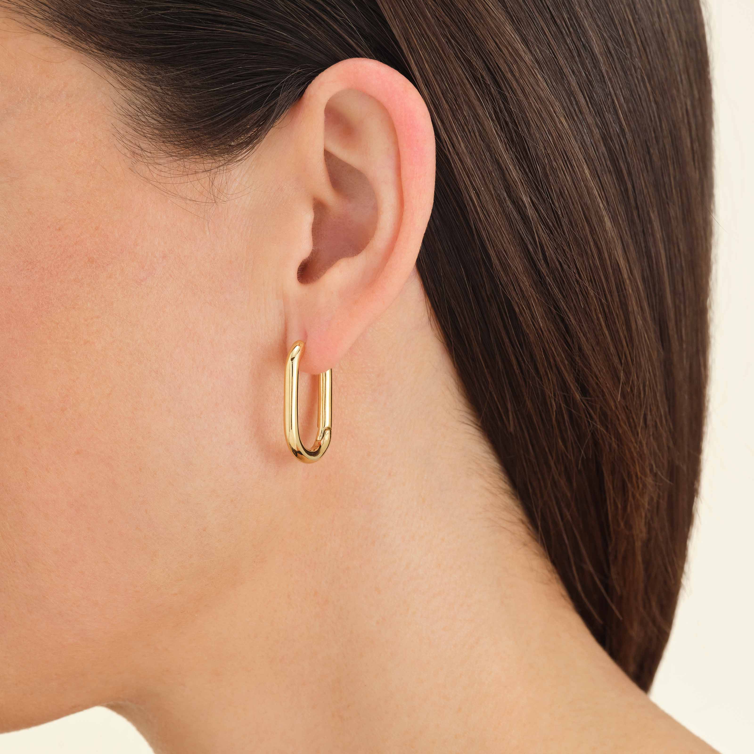 Oval Creolen Gold - Image 2
