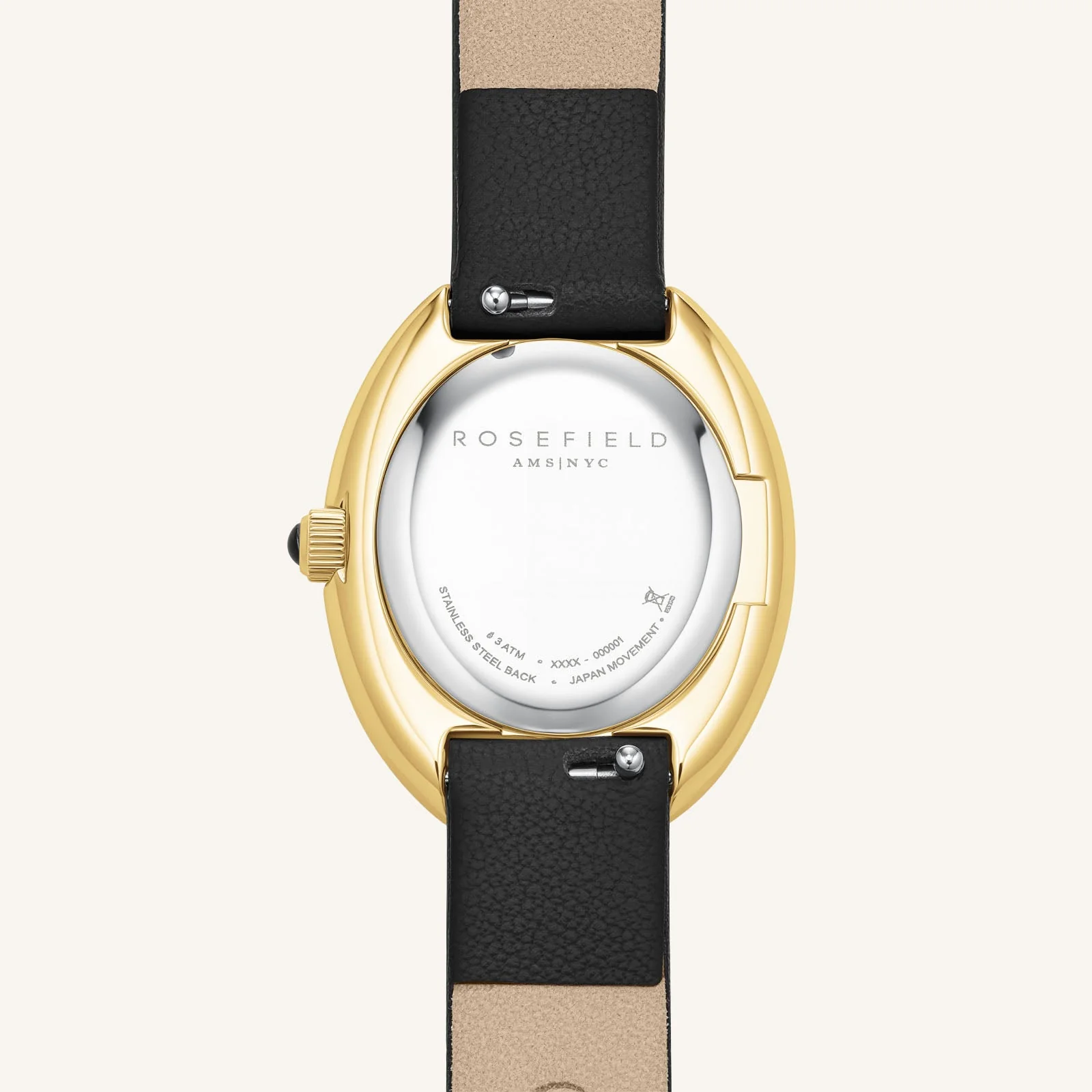 Ovale Schwarzgold - Mit Gravur