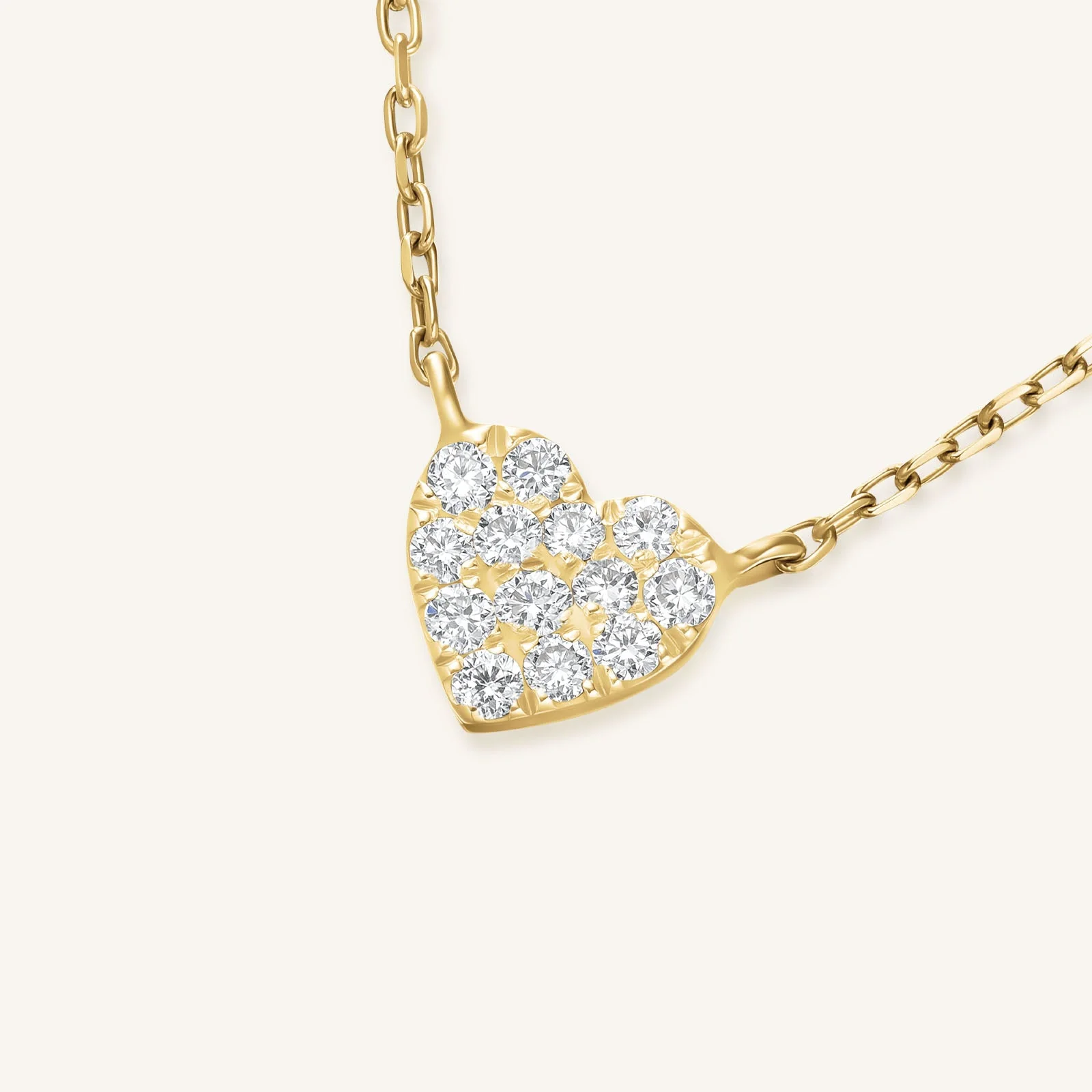 Pave Heart Necklace - Image 3