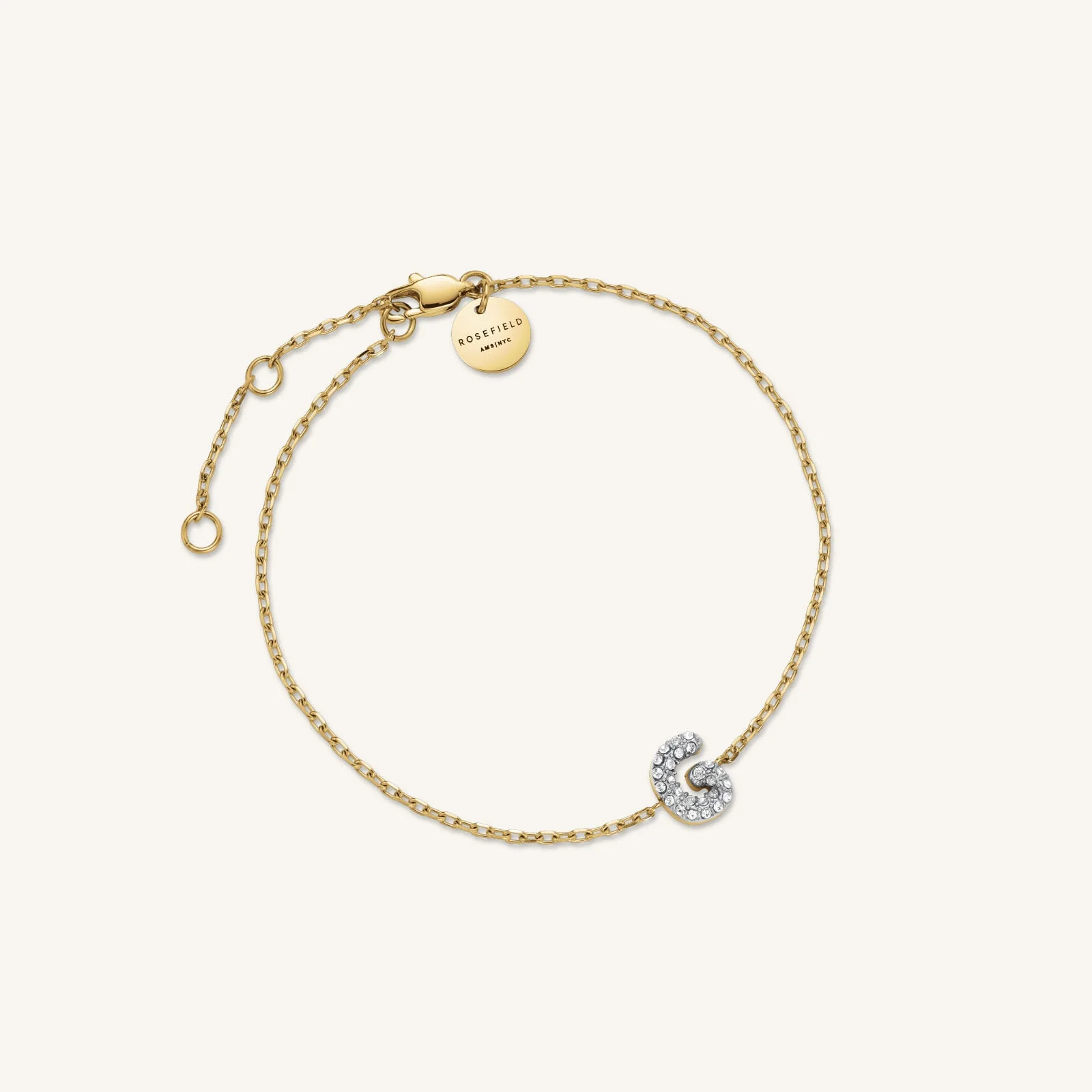 Kristall buchstabe G Armband