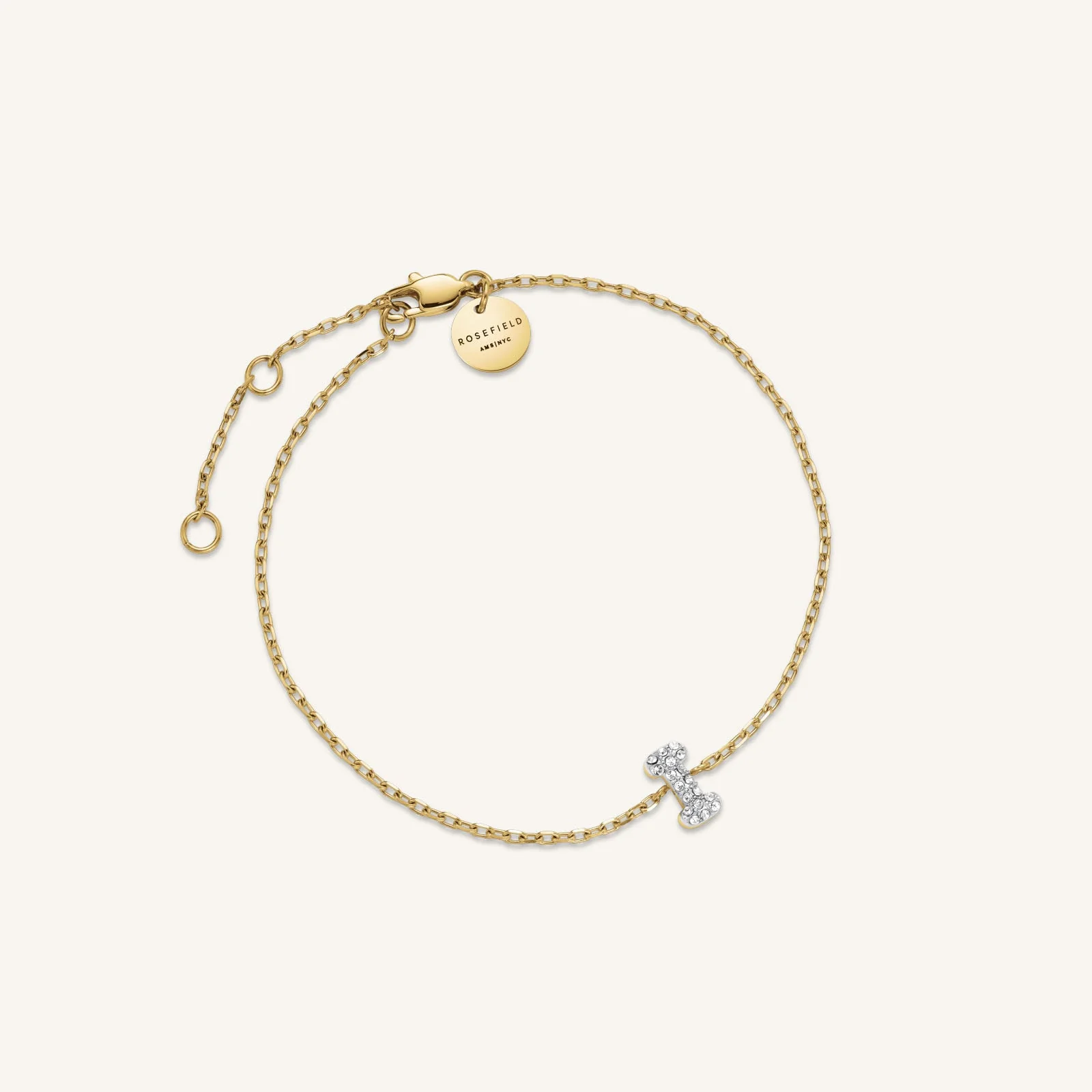 Kristall buchstabe I Armband