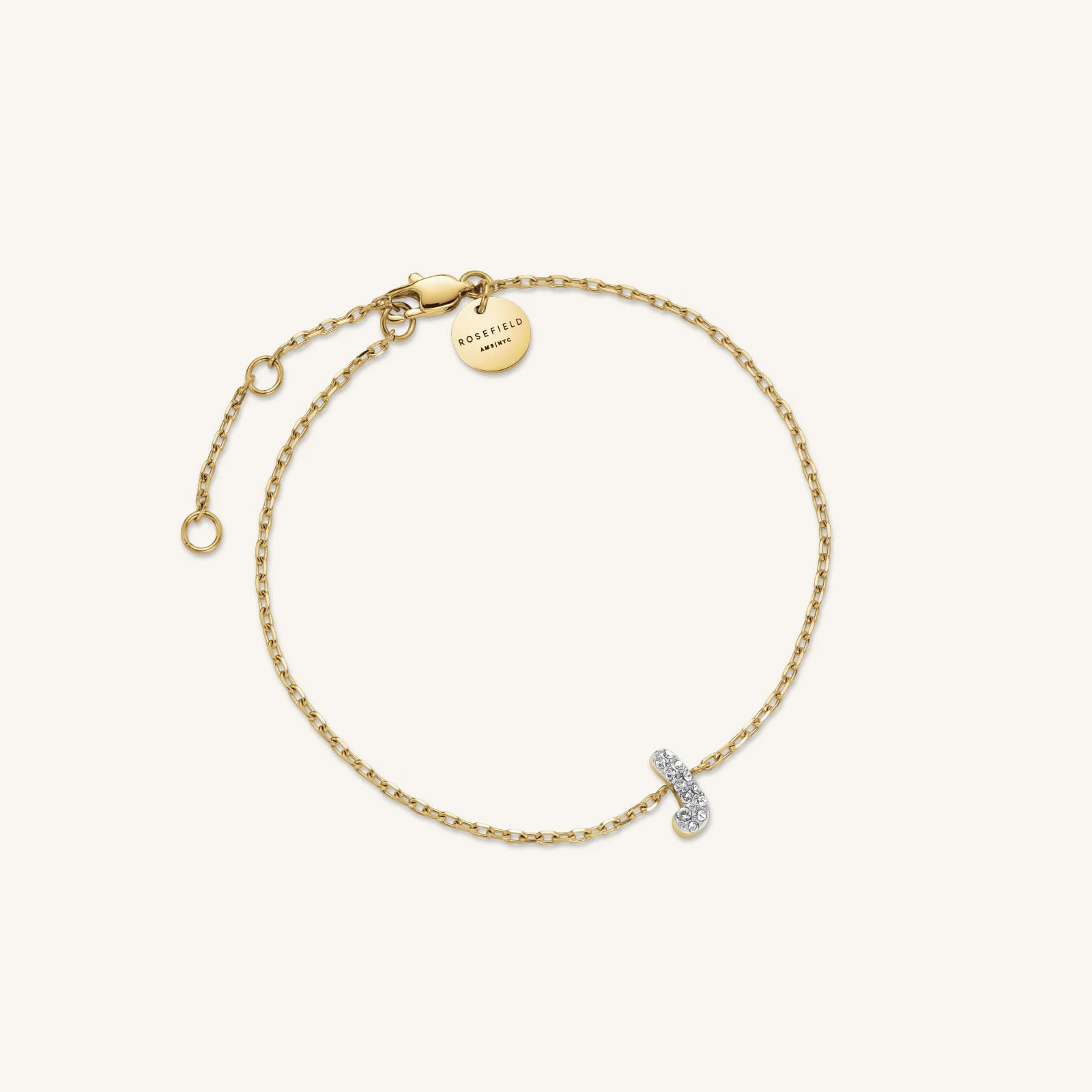 Kristall buchstabe J Armband