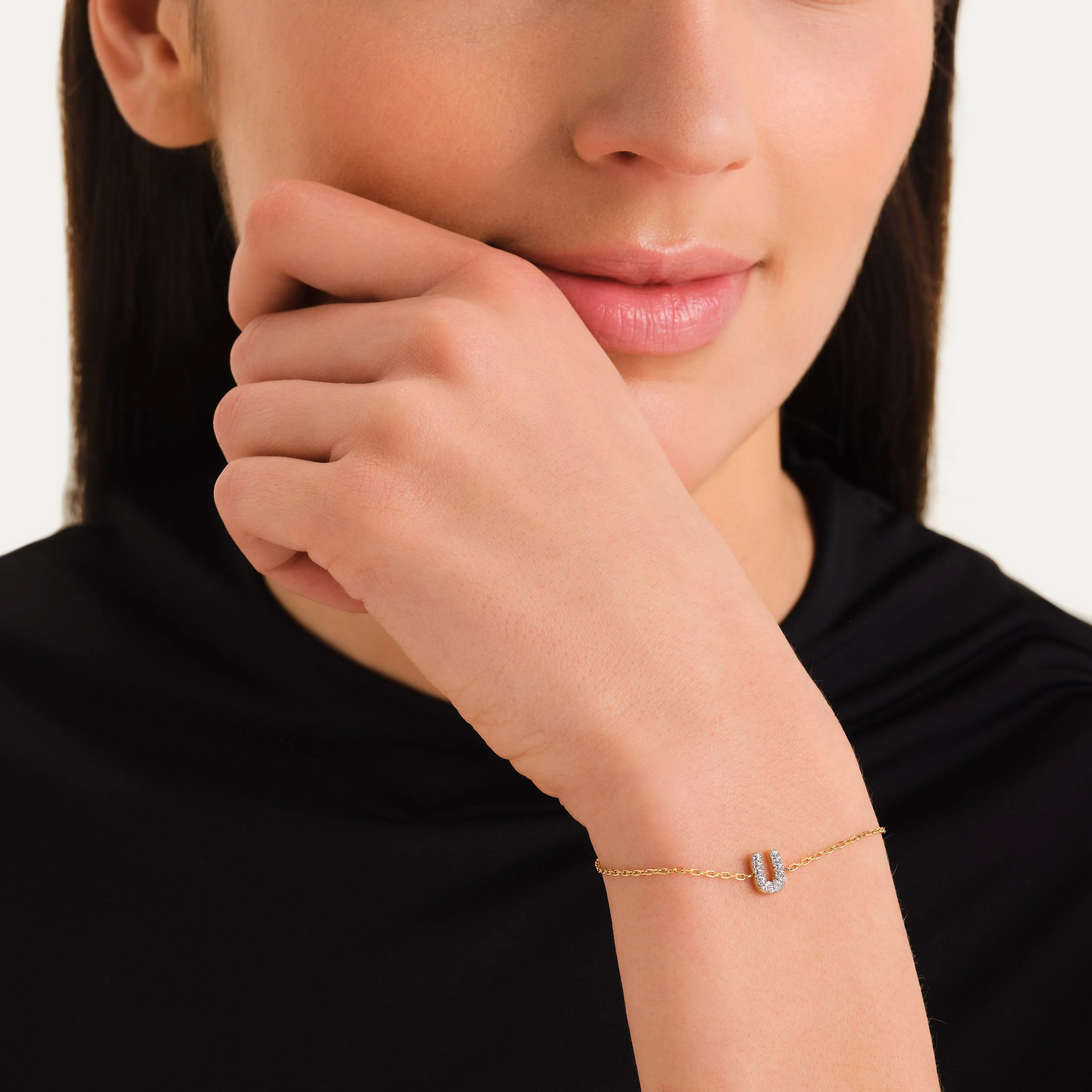 Kristall buchstabe U Armband - Image 2
