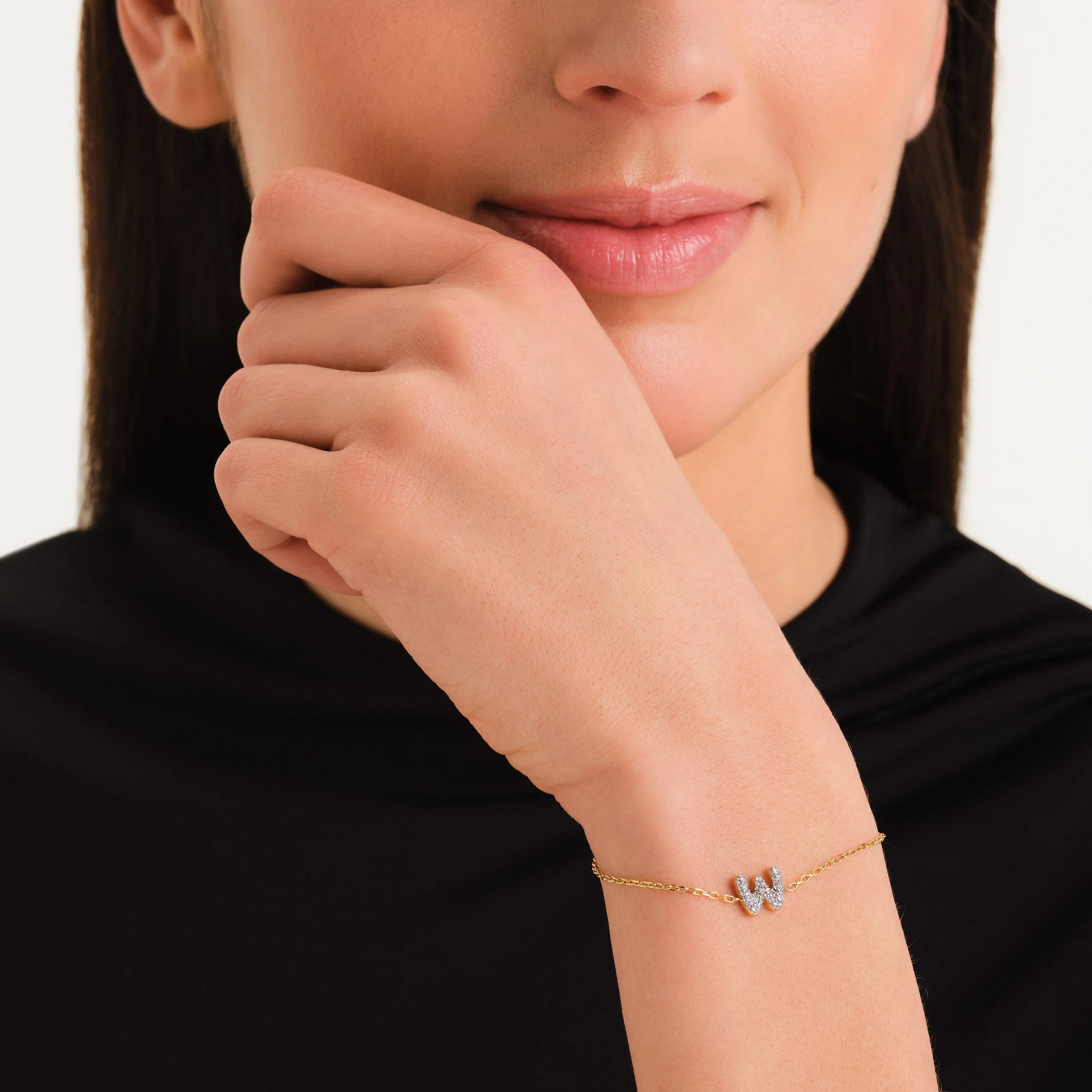 Kristall buchstabe W Armband - Image 2