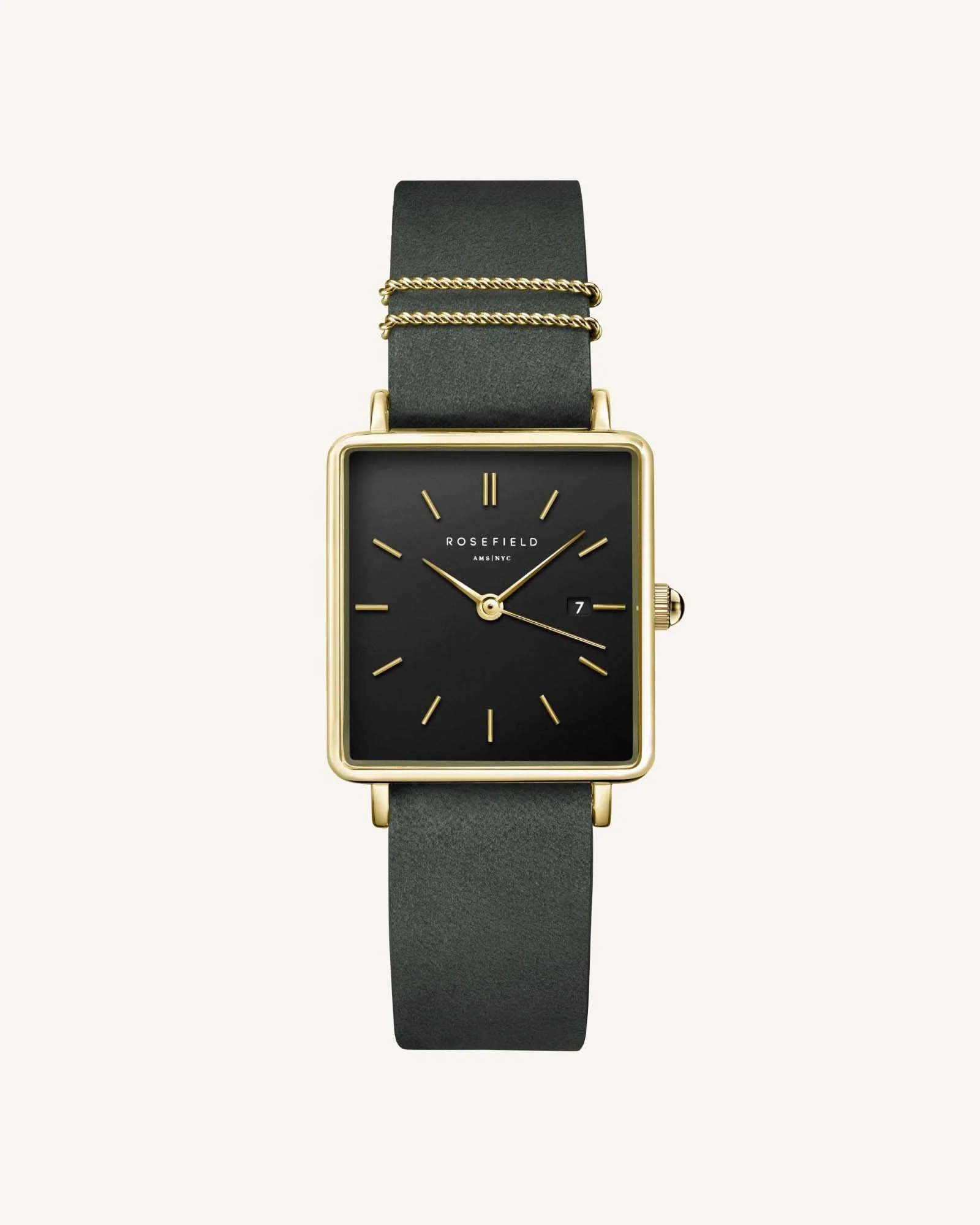 Boxy Schwarz Waldgrün + Uhrenband Geschenkset - Image 3