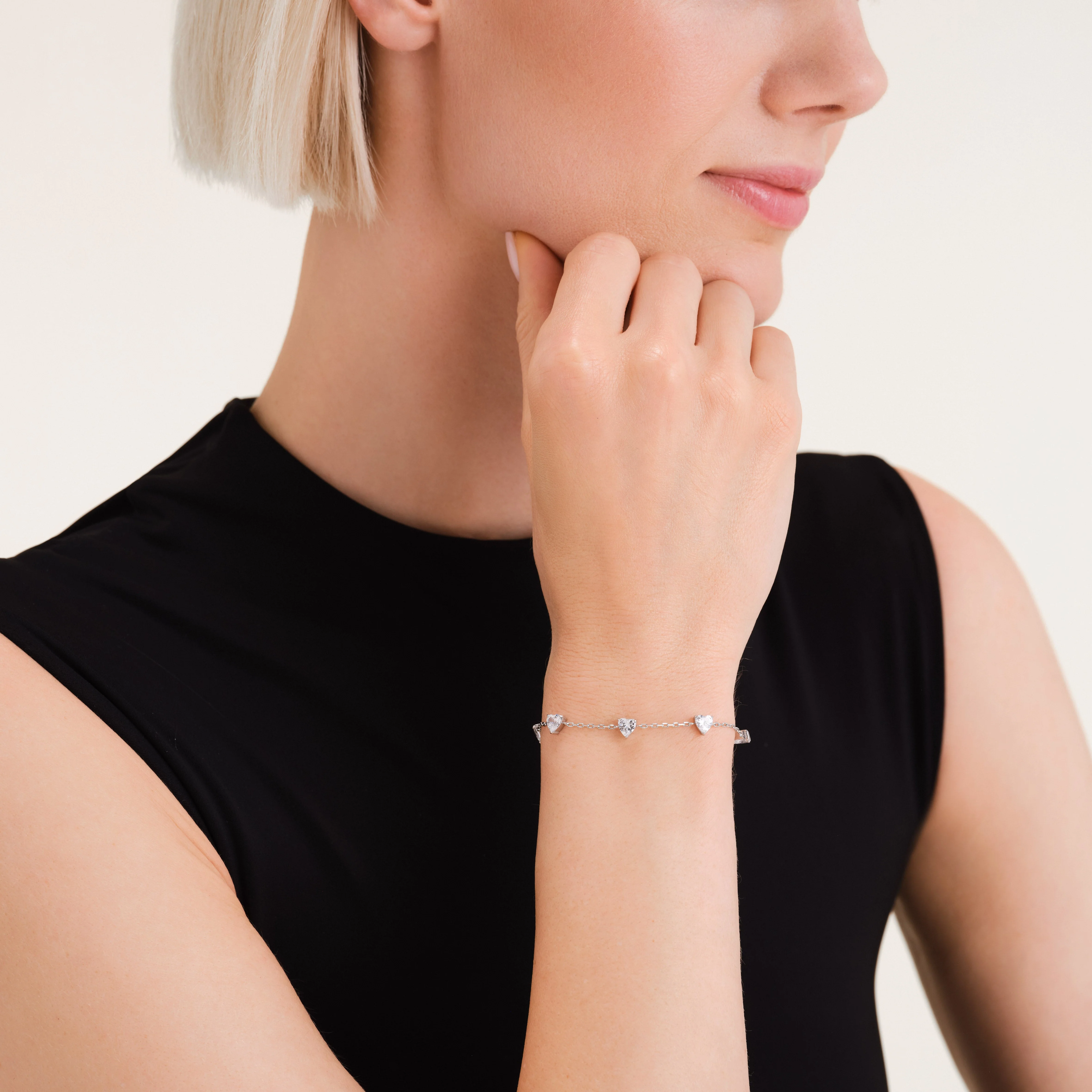 Armband mit Herzreihe - Image 6