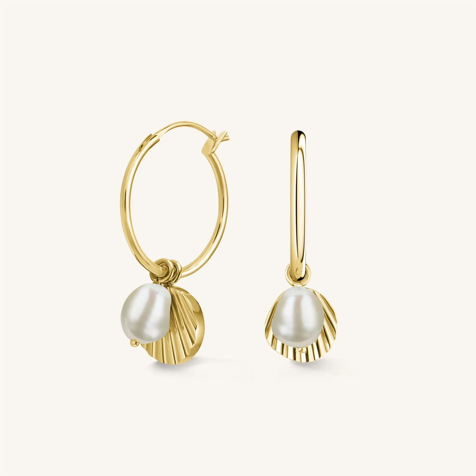 Muschel & Perlen Hoops