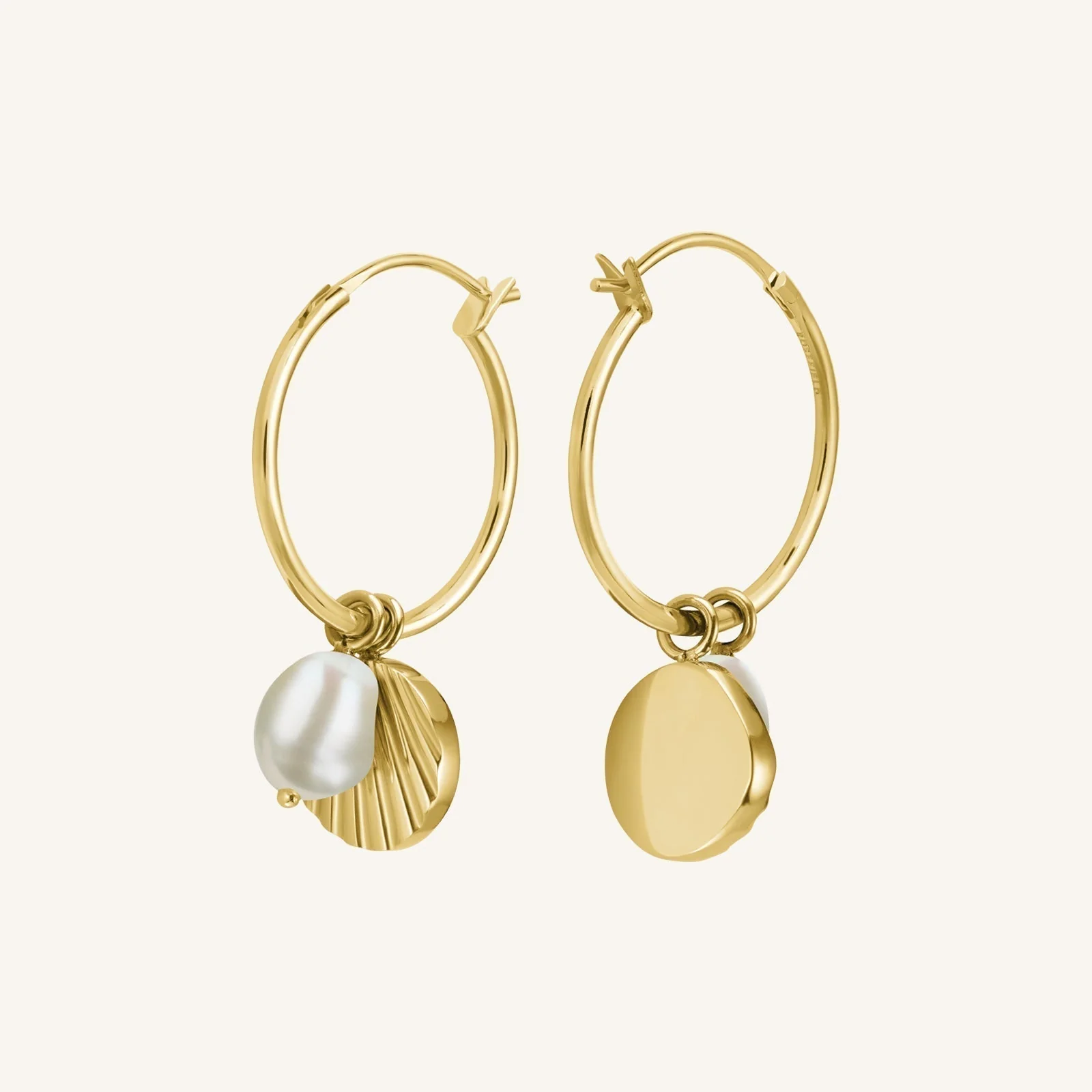 Muschel & Perlen Hoops - Image 5