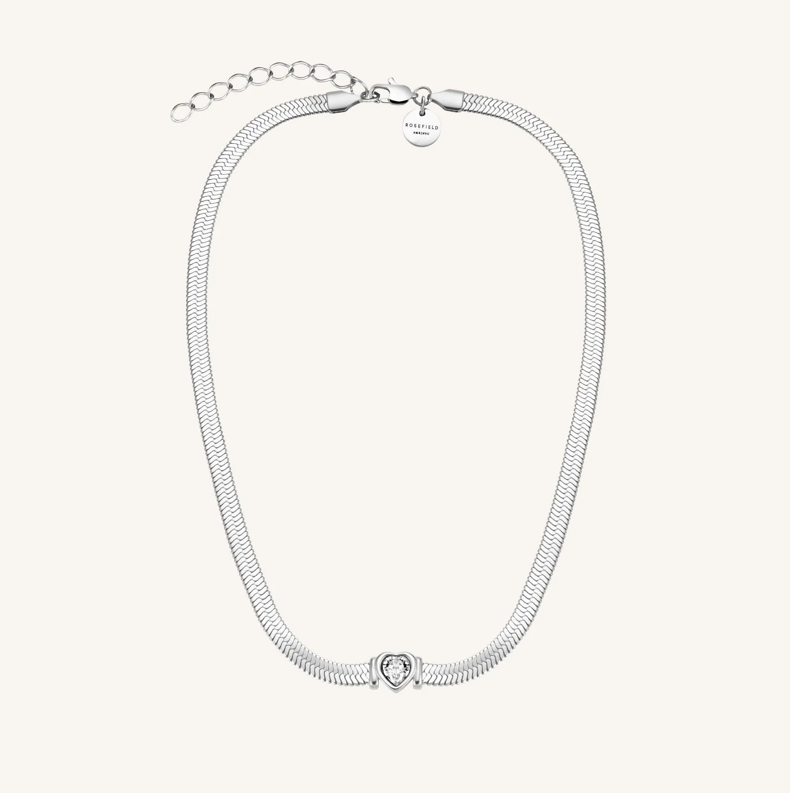 Snake Herz Choker Silber - Image 3