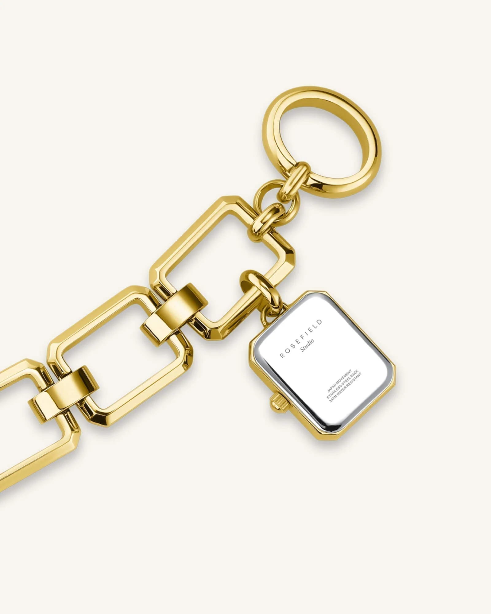 Octagon Charm Chain Gold - Mit Gravur