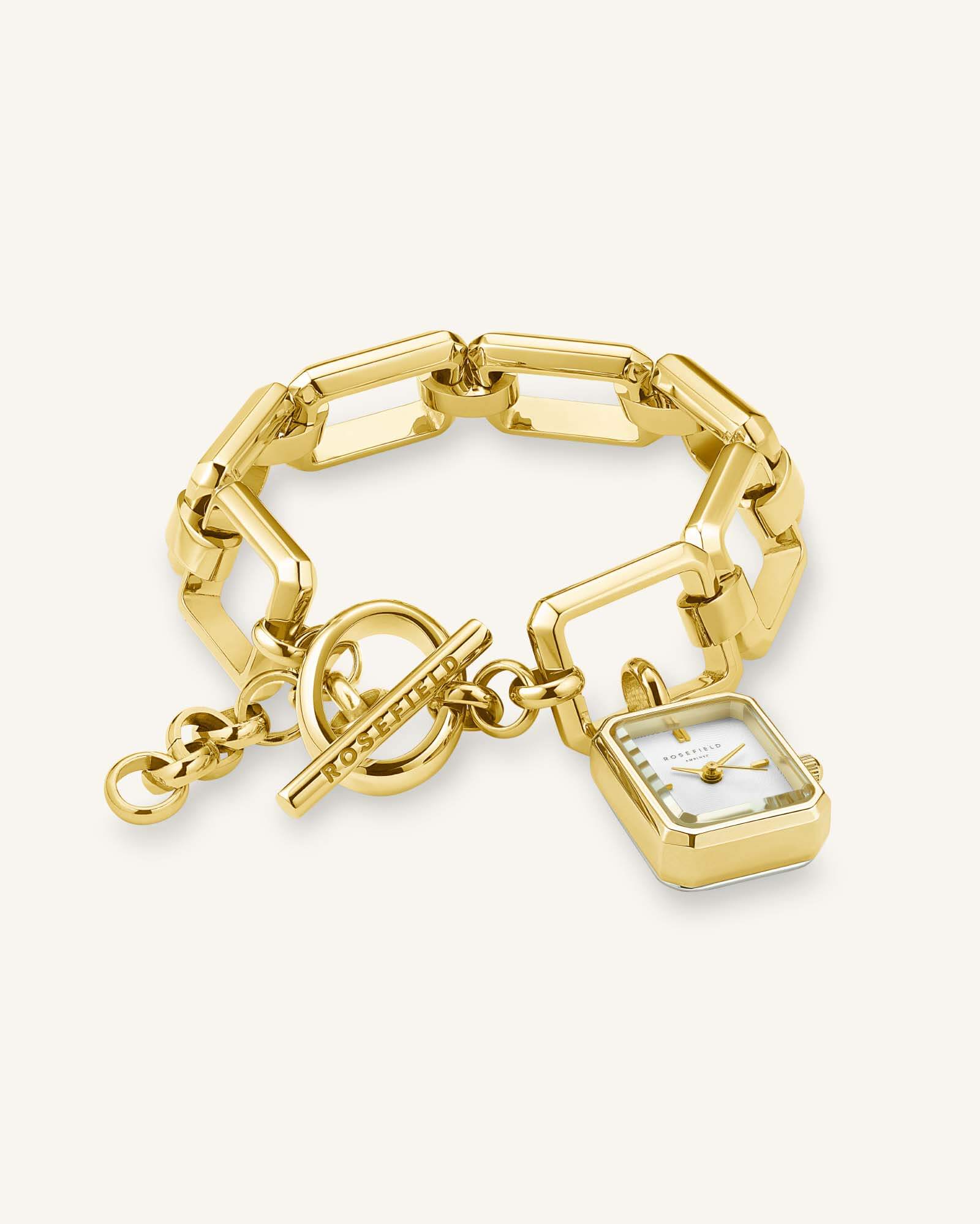 Octagon Charm Chain Gold - Mit Gravur - Image 2