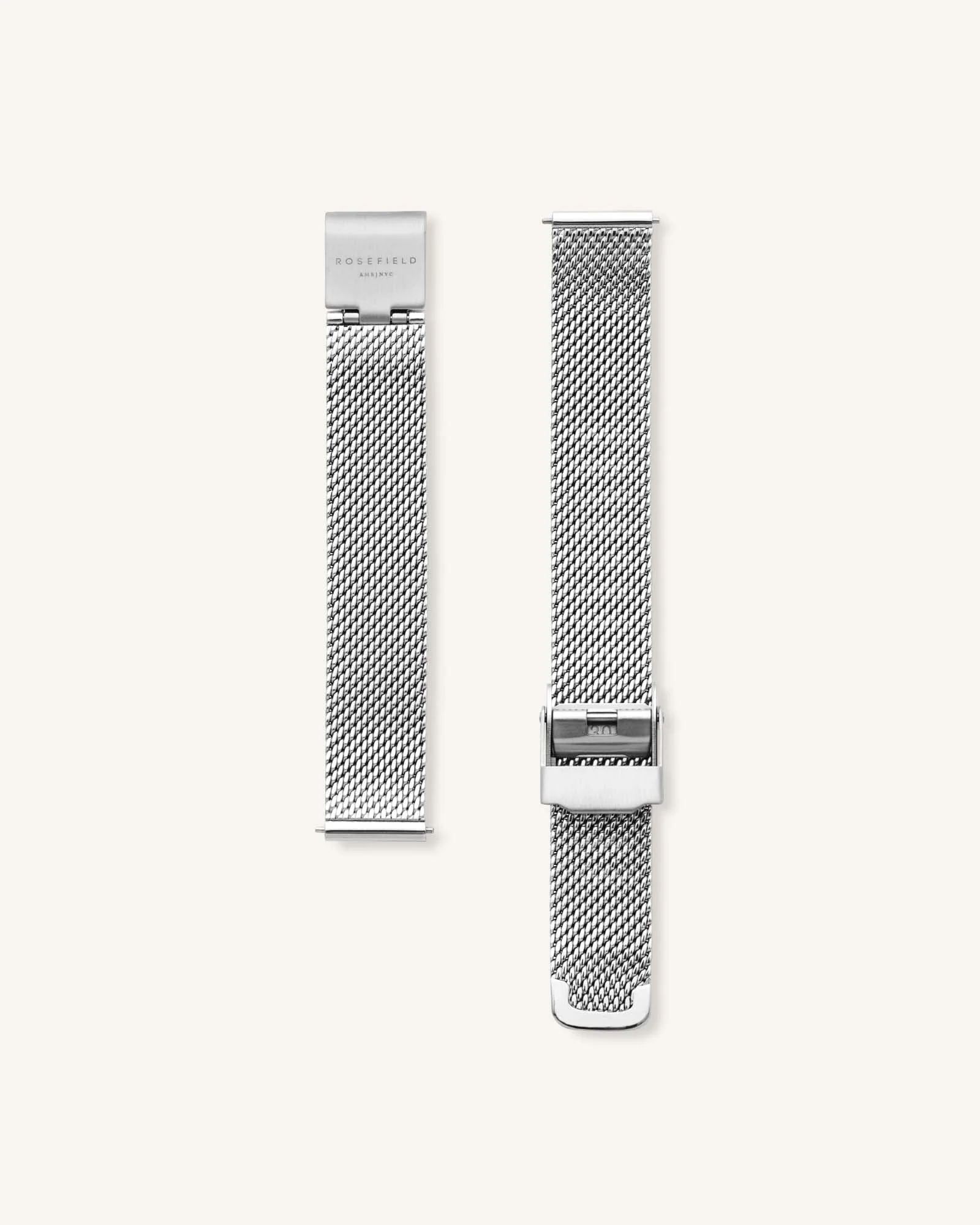 Oval Perlmutt Mesh Silber - Image 3